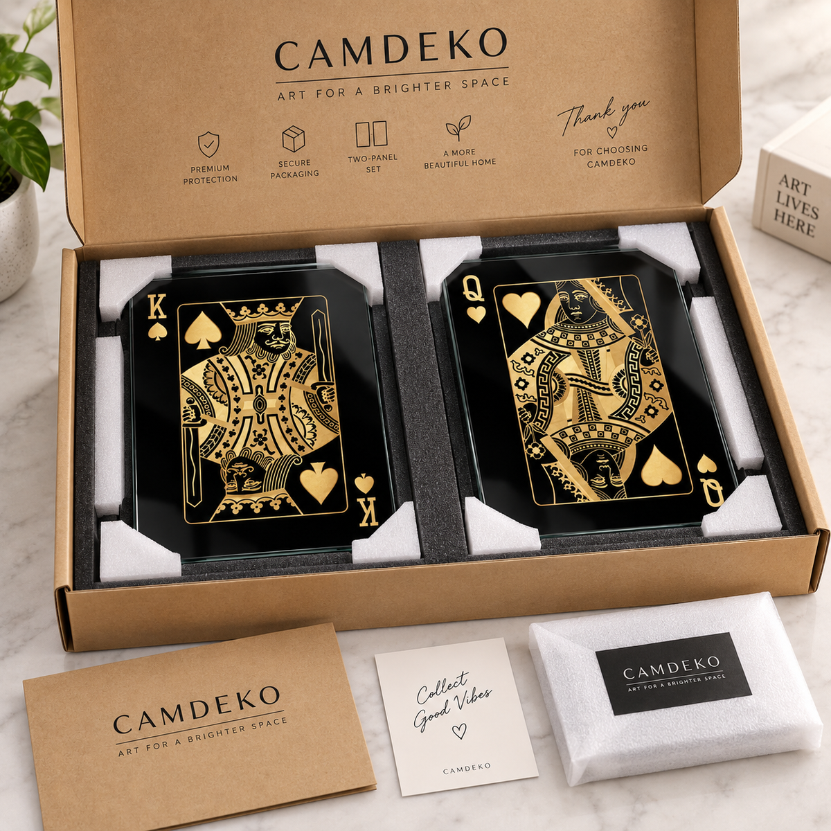 CAMDEKO ikili cam tablo güvenli paketleme ve köşe koruma