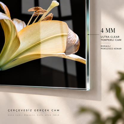 CAMDEKO 4 mm Ultra Clear temperli cam rodajlı ince kenar
