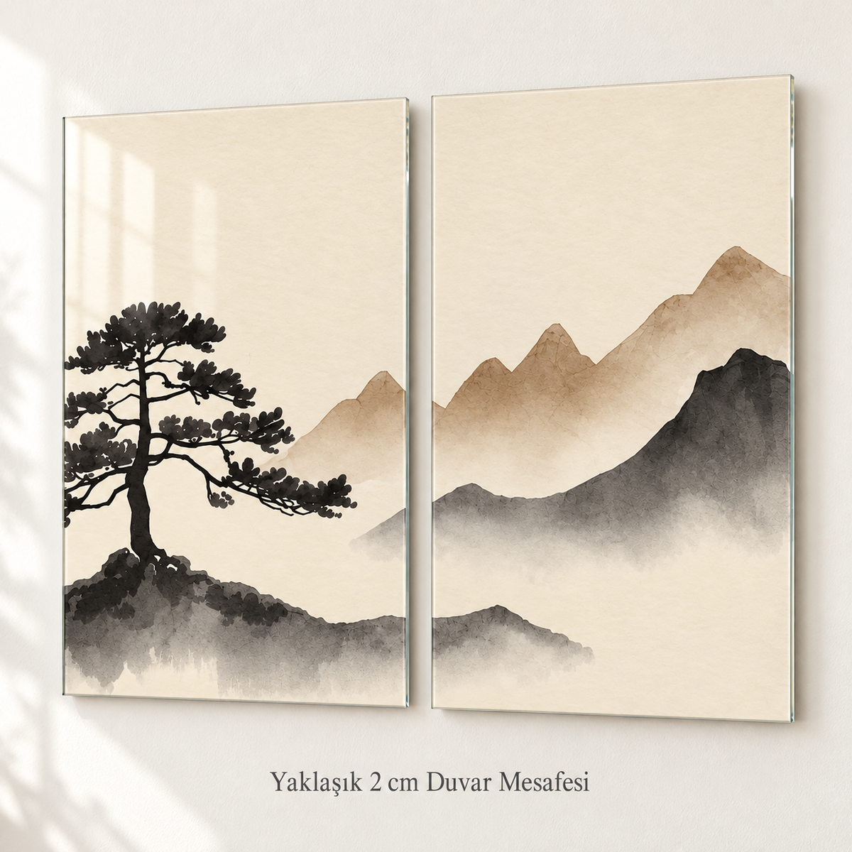 Yaklaşık 2 cm duvar mesafesi