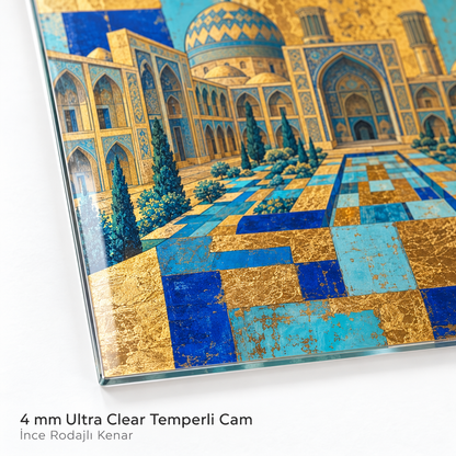 4 mm Ultra Clear ince rodajlı cam kenarı