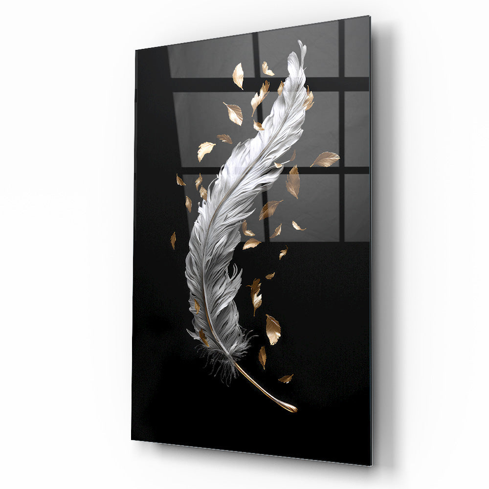 Beyaz Tüy Cam Tablo