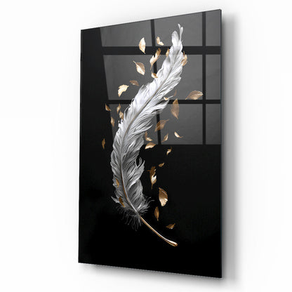 Beyaz Tüy Cam Tablo