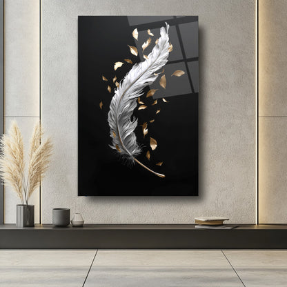 Beyaz Tüy Cam Tablo