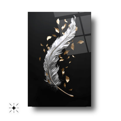 Beyaz Tüy Cam Tablo