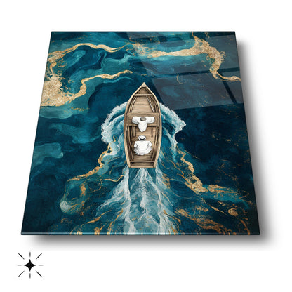 Gold Denizde Sandal Cam Tablo