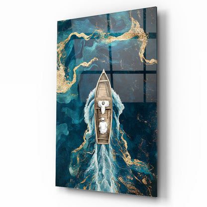 Gold Denizde Sandal Cam Tablo