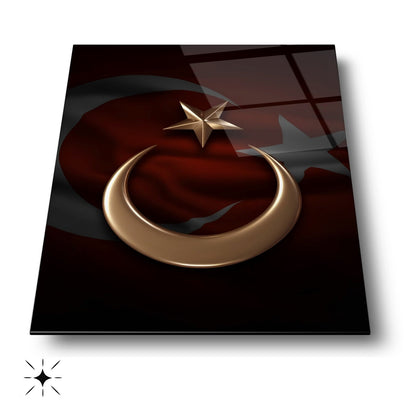 Bronz Bayrak Cam Tablo