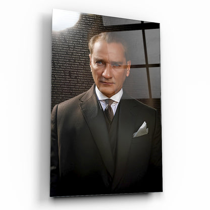 Atatürk Portresi Cam Tablo