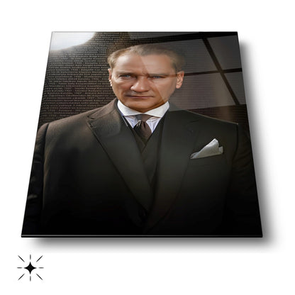 Atatürk Portresi Cam Tablo