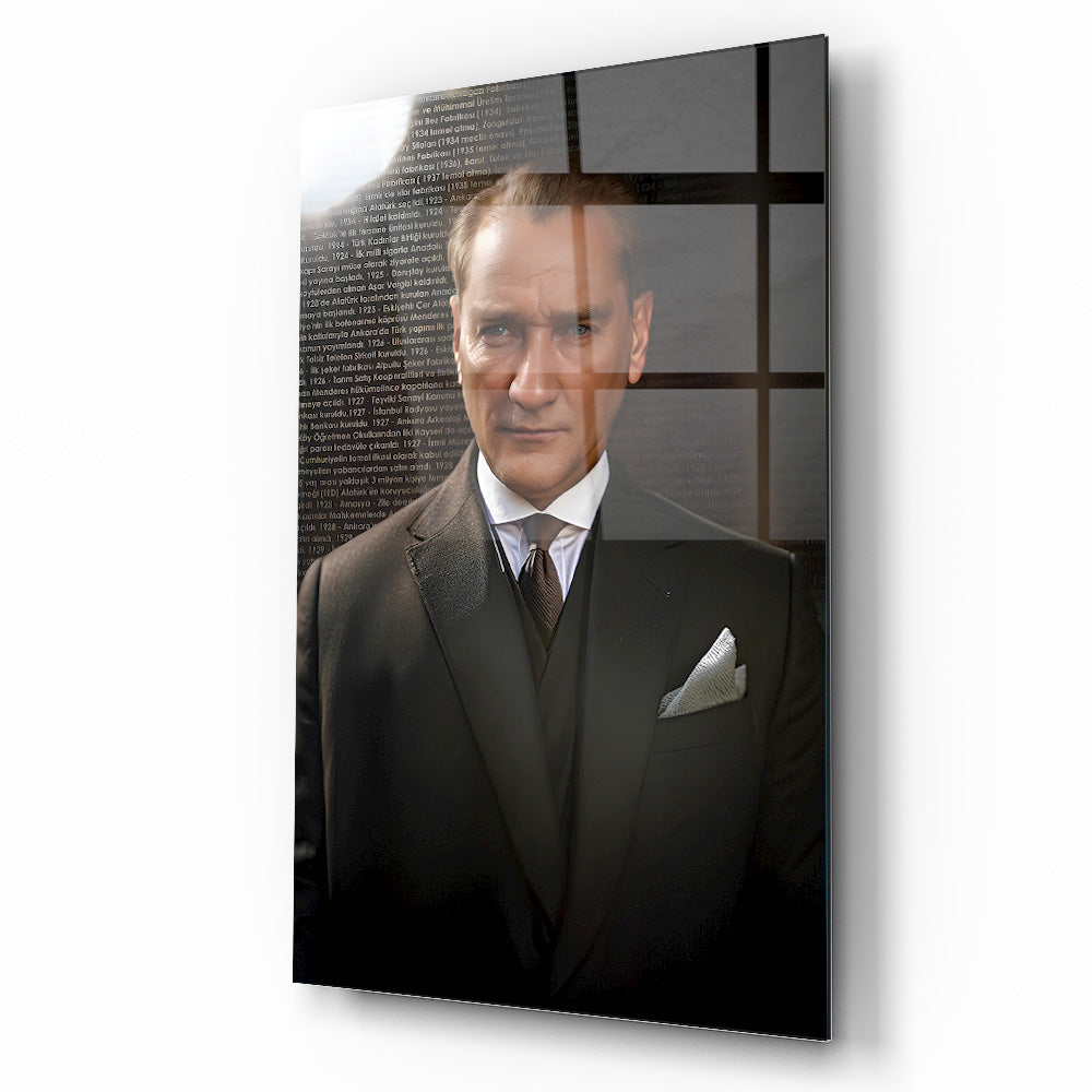 Atatürk Portresi Cam Tablo