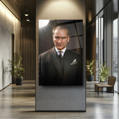 Atatürk Portresi Cam Tablo