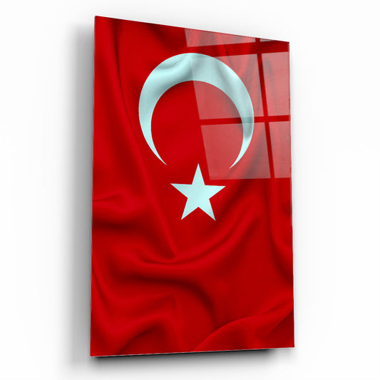 Dalgalı Bayrak Cam Tablo