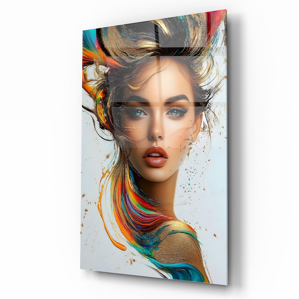 Kadın Model Cam Tablo