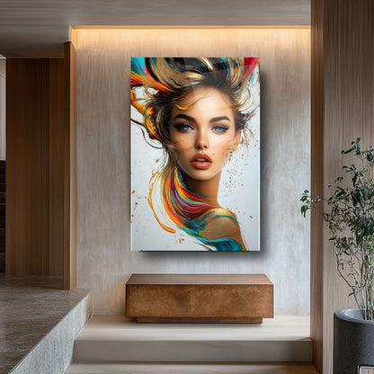 Kadın Model Cam Tablo