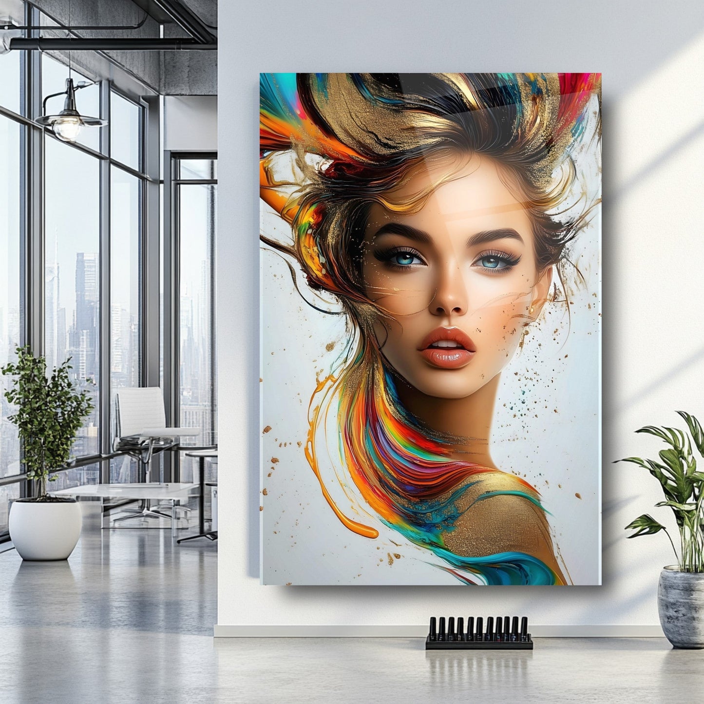 Kadın Model Cam Tablo