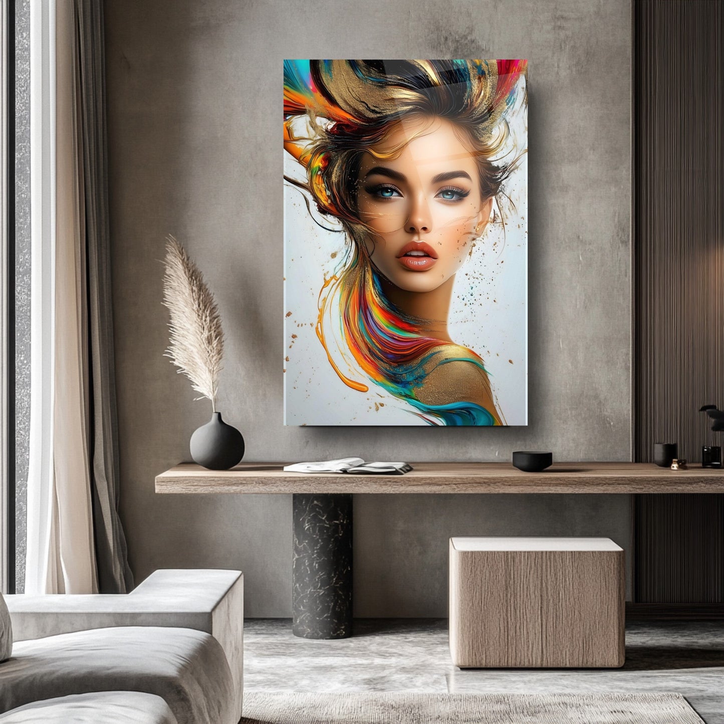 Kadın Model Cam Tablo