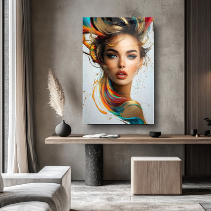 Kadın Model Cam Tablo