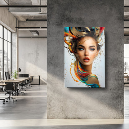 Kadın Model Cam Tablo