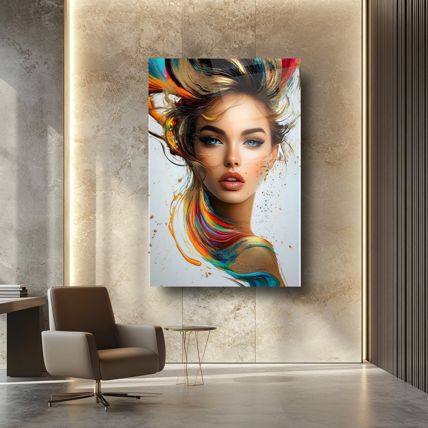 Kadın Model Cam Tablo