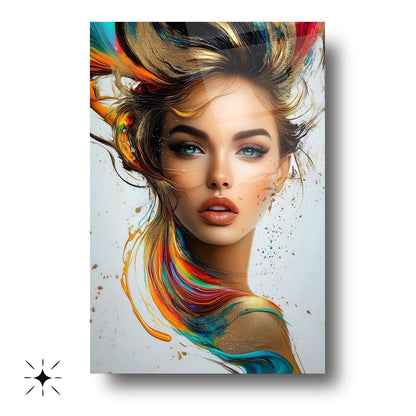 Kadın Model Cam Tablo