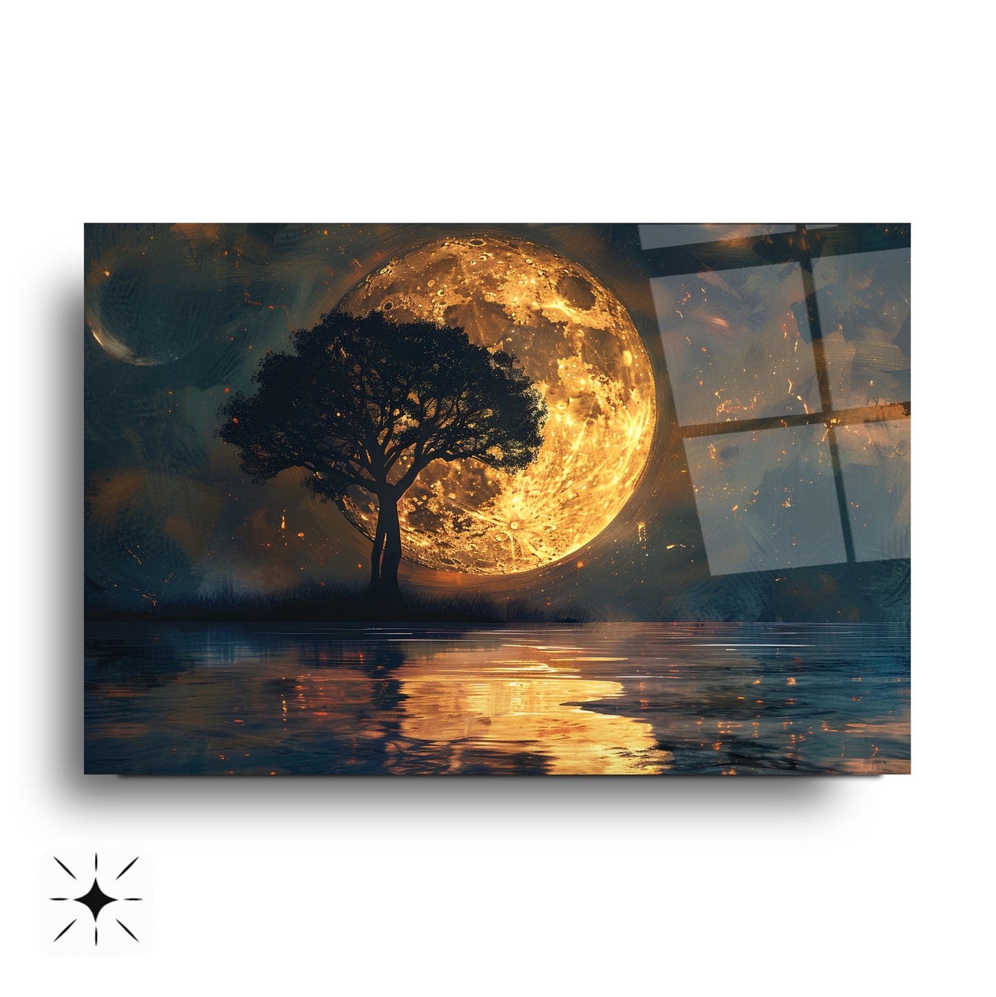 Gün Batımı Manzarası Cam Tablo