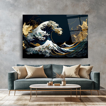 Hokusai The Great Wave off Kanagawa Cam Tablo