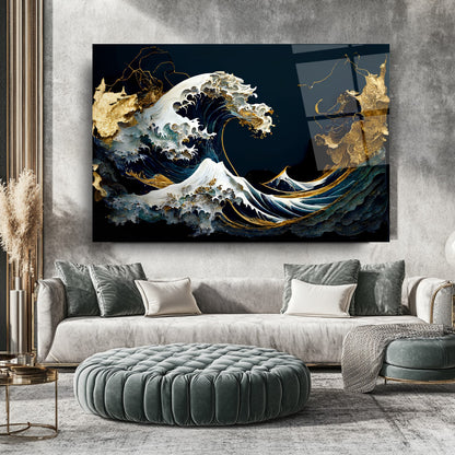 Hokusai The Great Wave off Kanagawa Cam Tablo