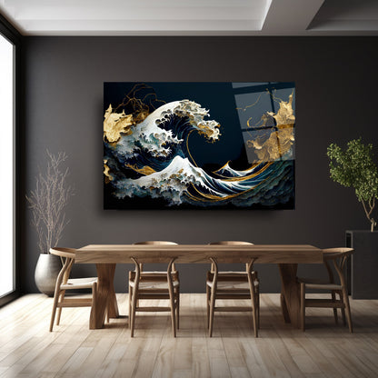 Hokusai The Great Wave off Kanagawa Cam Tablo