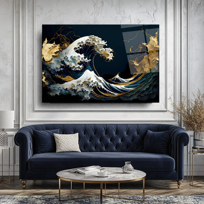 Hokusai The Great Wave off Kanagawa Cam Tablo