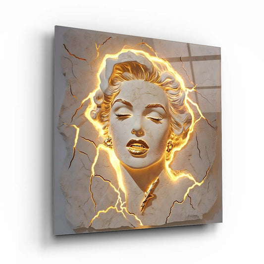 Marilyn Monroe Heykel Cam Tablo