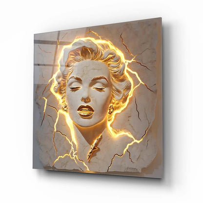 Marilyn Monroe Heykel Cam Tablo