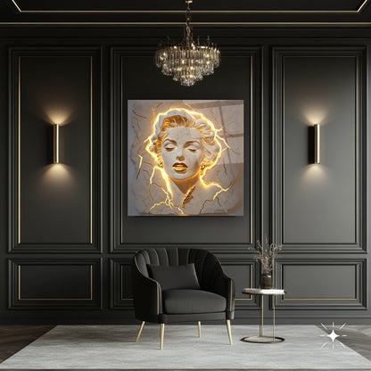 Marilyn Monroe Heykel Cam Tablo