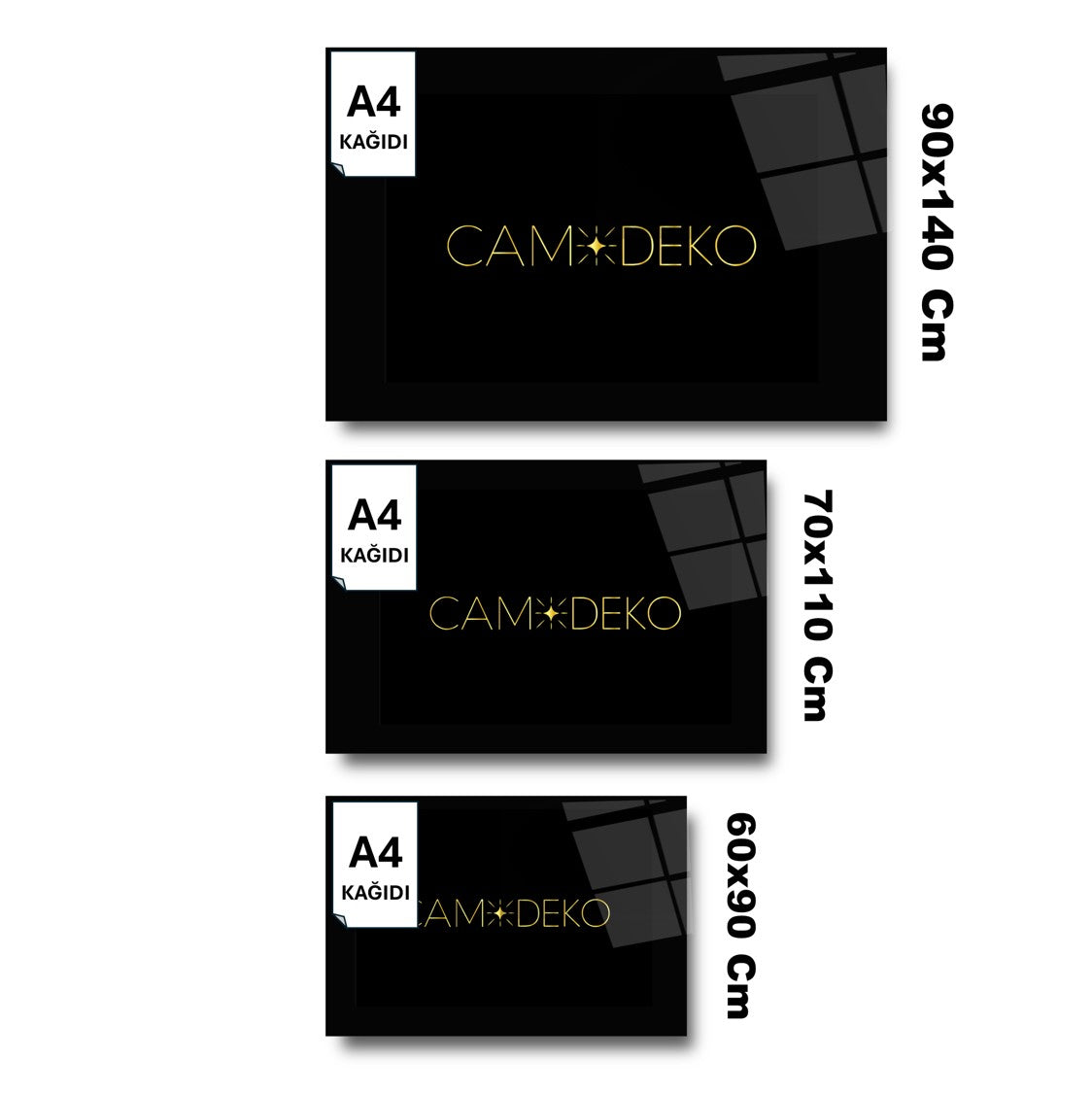 Gold Tüy Cam Tablo