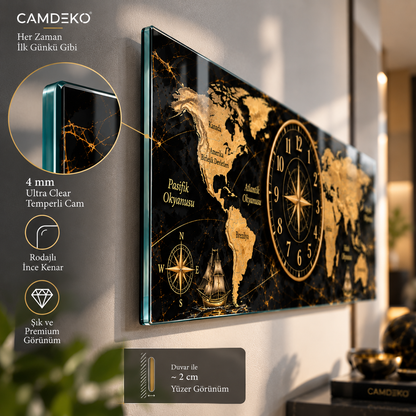 4 mm Ultra Clear temperli cam ve rodajlı ince kenar