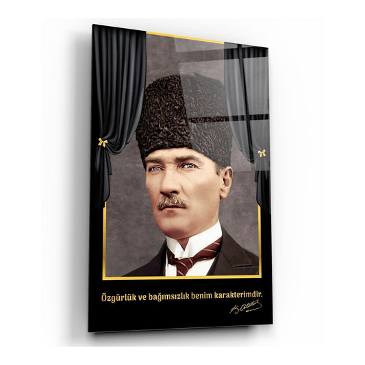 Atatürk Dikey Cam Tablo