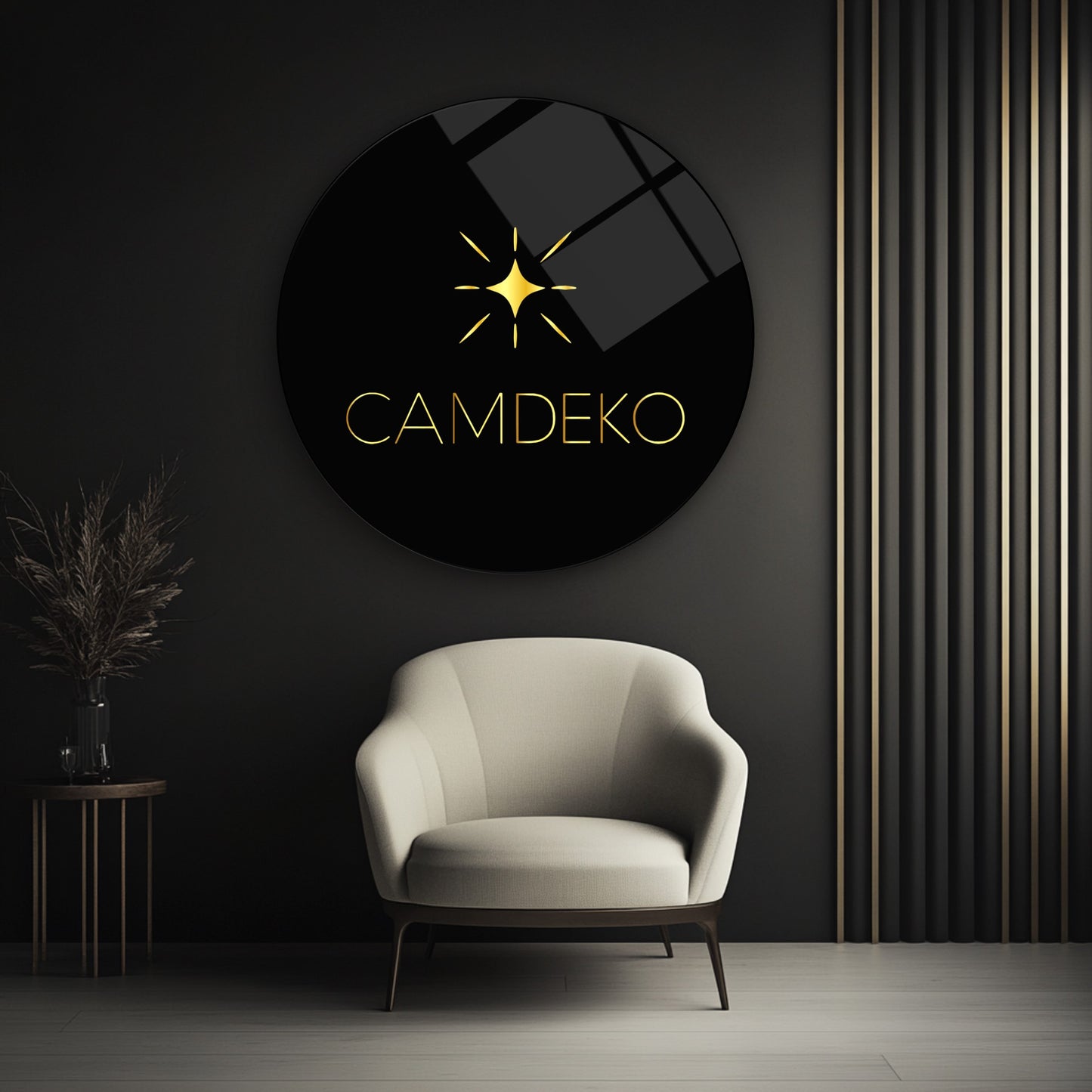 Kişiye Özel Yuvarlak Cam Tablo