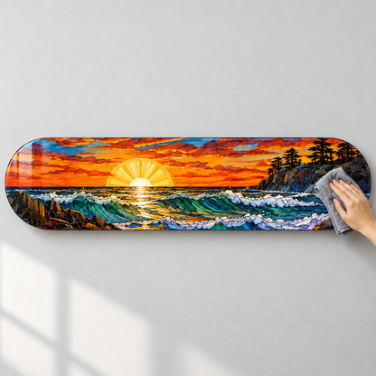 Cam tablonun mikrofiber bezle temizlenmesi