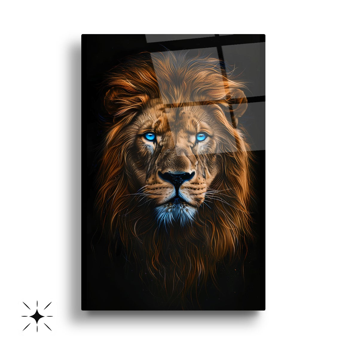 Aslan Kartal Kurt Üçlü Set Cam Tablo