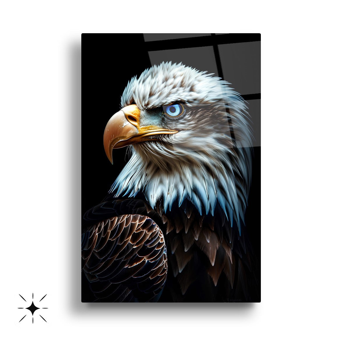 Aslan Kartal Kurt Üçlü Set Cam Tablo