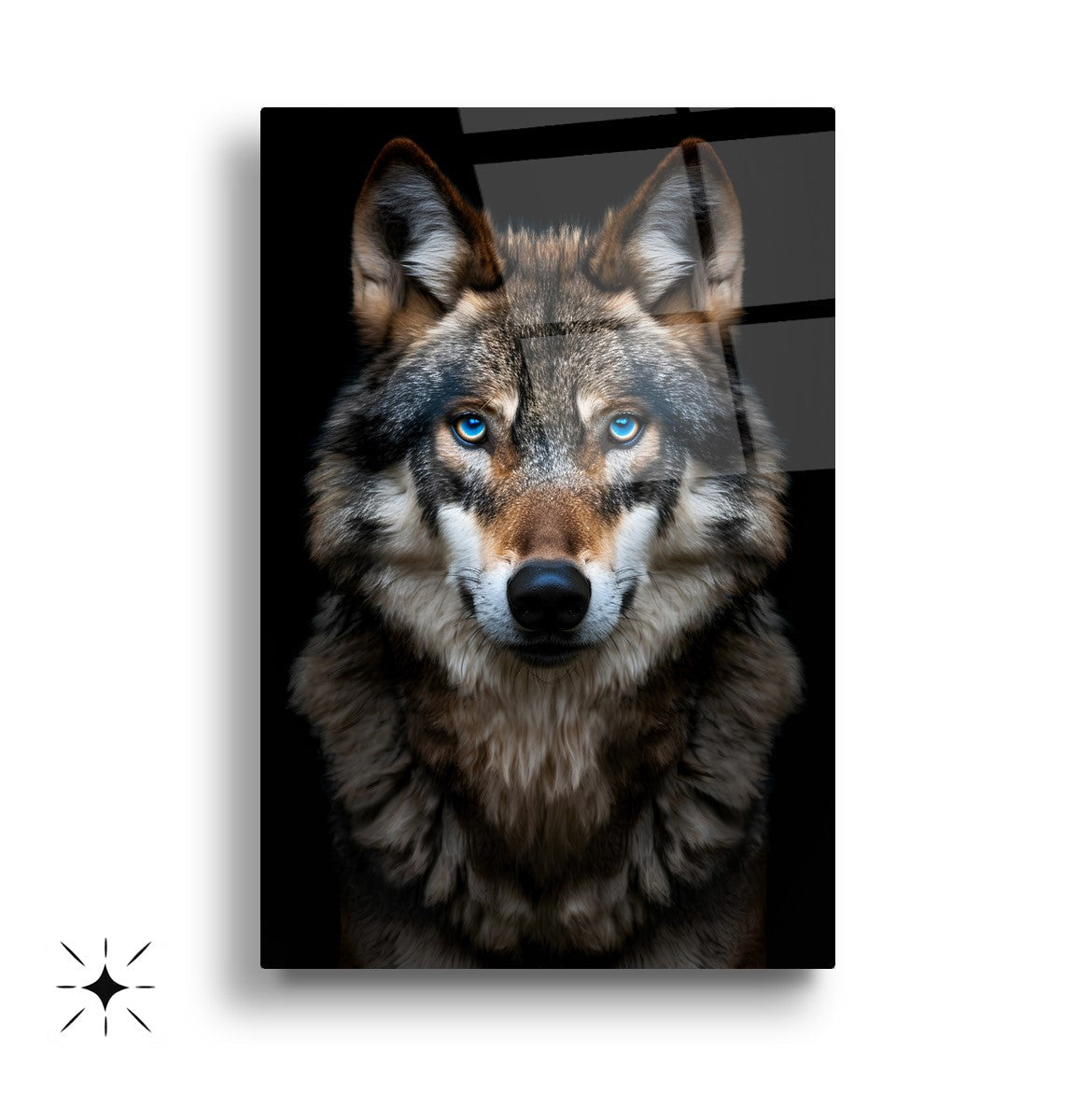 Aslan Kartal Kurt Üçlü Set Cam Tablo