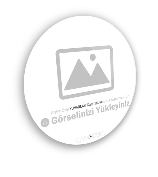 Kişiye Özel Yuvarlak Cam Tablo