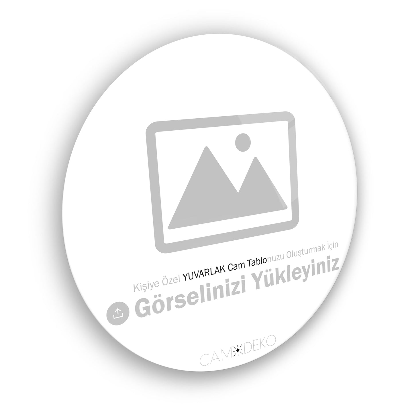 Kişiye Özel Yuvarlak Cam Tablo