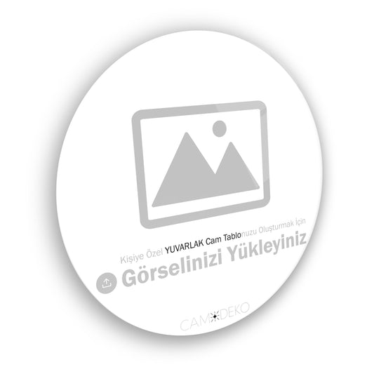 Kişiye Özel Yuvarlak Cam Tablo