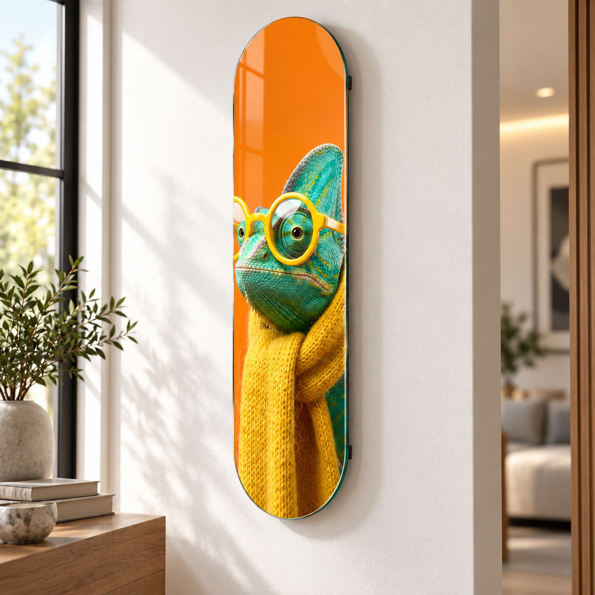 Skate Board cam tablo - yaklaşık 2 cm duvar mesafesi