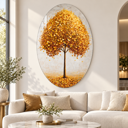 Altın Yapraklı Ağaç - Premium salon