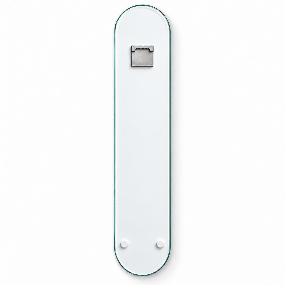 Çiçekler Arasında Geyik Dikey Skate Board Cam Tablo – Arka yüz ve askı aparatı