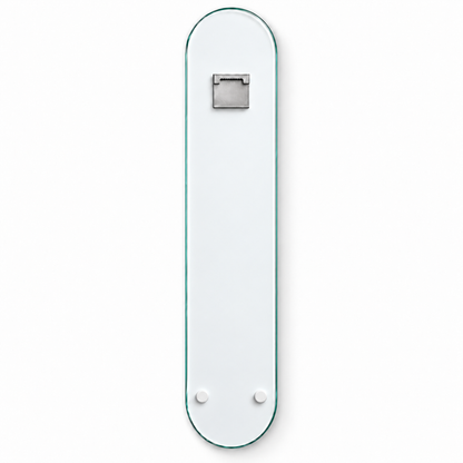 Çiçekler Arasında Geyik Dikey Skate Board Cam Tablo – Arka yüz ve askı aparatı