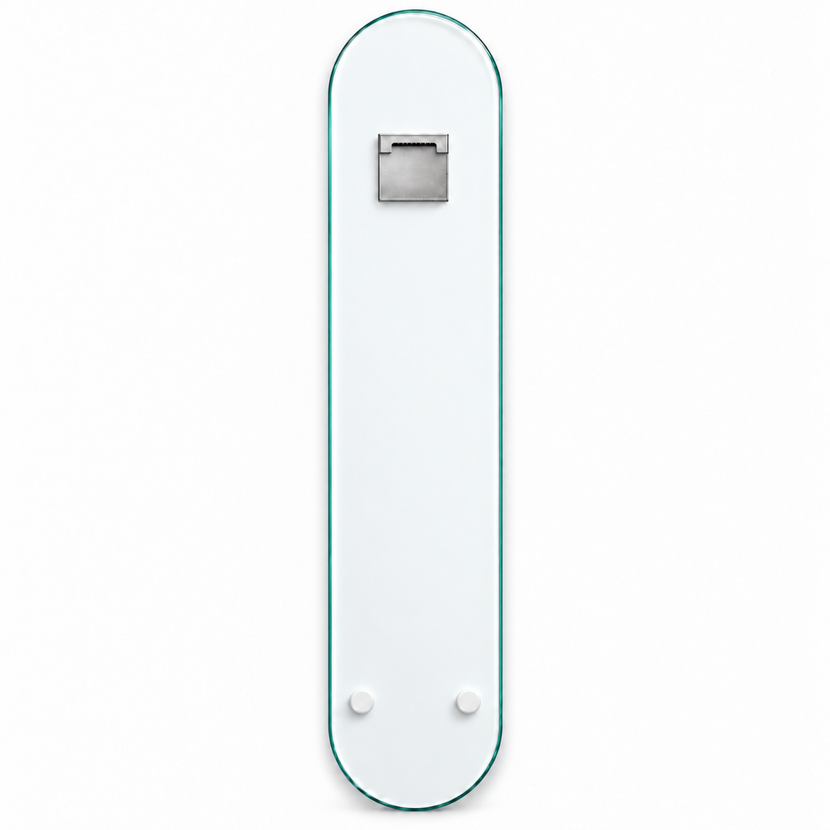 Çiçekler Arasında Sarı Elbiseli Kadın Dikey Skate Board Cam Tablo – Arka yüz ve askı aparatı