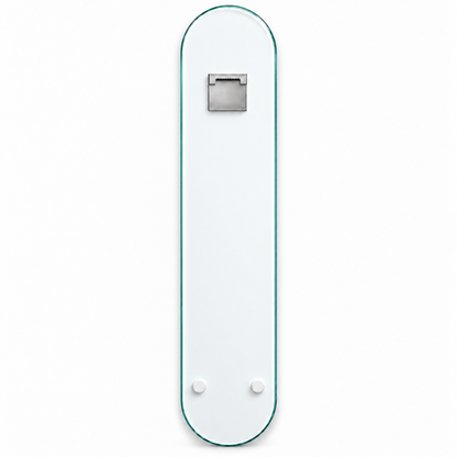 Çiçekler Arasında Sarı Elbiseli Kadın Dikey Skate Board Cam Tablo – Arka yüz ve askı aparatı