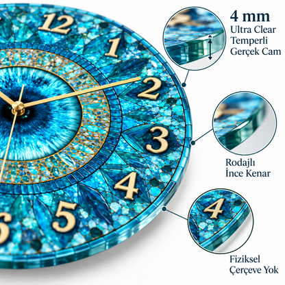 4 mm Ultra Clear temperli cam ve rodajlı ince kenar